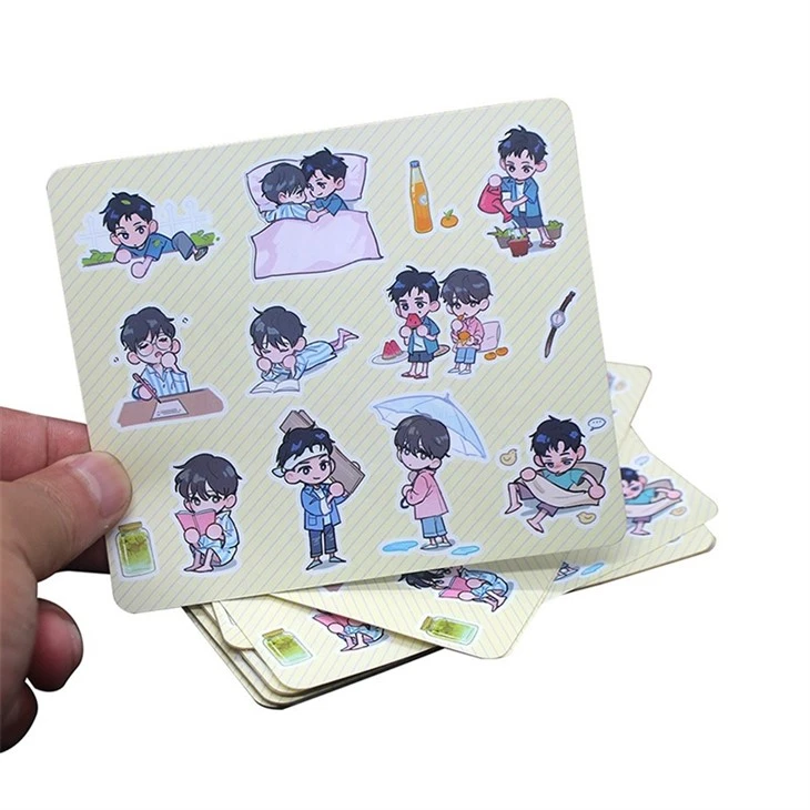 Waterproof Adhesive Cartoon Sticker Digital Print